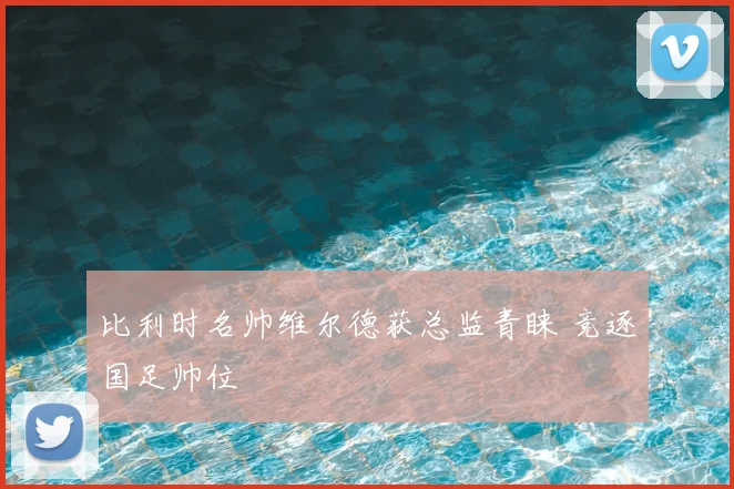 比利时名帅维尔德获总监青睐 竞逐国足帅位