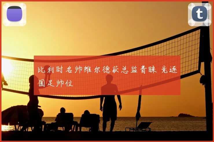 比利时名帅维尔德获总监青睐 竞逐国足帅位